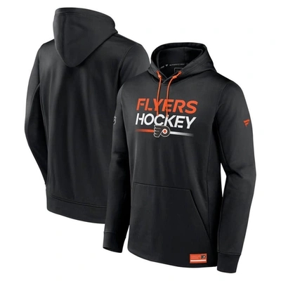 Fanatics Branded  Black Philadelphia Flyers Authentic Pro Pullover Hoodie