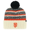 47 '47 NATURAL SAN FRANCISCO GIANTS TAVERN CUFFED KNIT HAT WITH POM