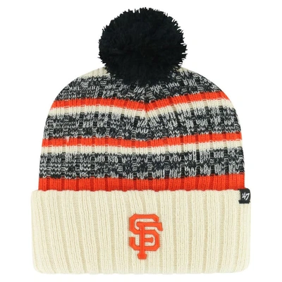 47 ' Natural San Francisco Giants Tavern Cuffed Knit Hat With Pom