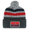 47 '47 GRAY LOS ANGELES ANGELS STACK CUFFED KNIT HAT WITH POM