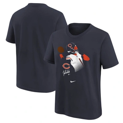 NIKE YOUTH NIKE JUSTIN FIELDS NAVY CHICAGO BEARS LOCAL PLAYER NAME & NUMBER T-SHIRT