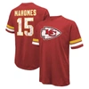 Majestic Men's  Threads Patrick Mahomes Red Distressed Kansas City Chiefs Name And Number Oversize Fi In Red
