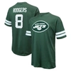 MAJESTIC MAJESTIC THREADS AARON RODGERS GREEN NEW YORK JETS NAME & NUMBER OVERSIZE FIT T-SHIRT