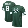 Majestic Men's  Threads Aaron Rodgers Green Distressed New York Jets Name And Number Oversize Fit T-s In Green
