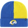 47 '47 ROYAL LOS ANGELES RAMS FRACTURE CUFFED KNIT HAT