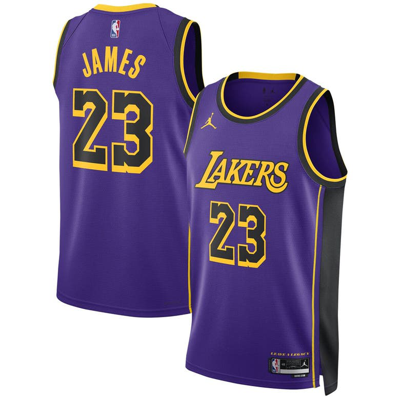 Jordan Brand Unisex  Lebron James Purple Los Angeles Lakers Swingman Jersey