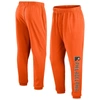 Fanatics Branded Orange Philadelphia Flyers Chop Block Fleece Sweatpants In Orange