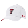 UNDER ARMOUR UNDER ARMOUR WHITE TEXAS TECH RED RAIDERS COOLSWITCH AIRVENT ADJUSTABLE HAT