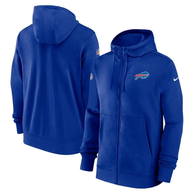 Nike Buffalo Bills Sideline Club Menâs  Men's Nfl Full-zip Hoodie In Blue