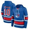 Fanatics Branded Artemi Panarin Royal New York Rangers Name & Number Lace-up Pullover Hoodie In Royal