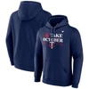 Fanatics Branded  Navy Minnesota Twins 2023 Postseason Locker Room Pullover Hoodie In Navy