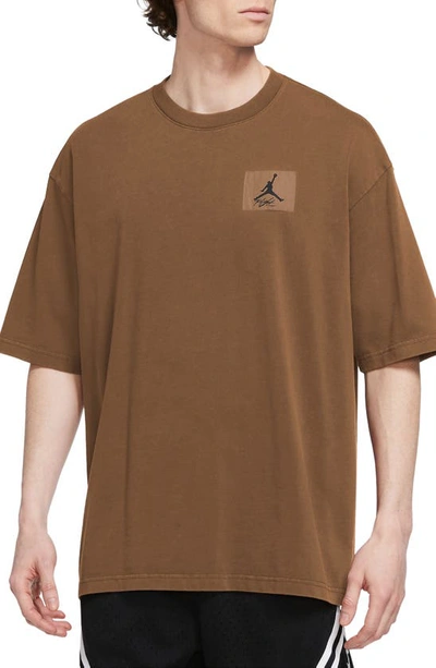Jordan Men's  Flight Essentials Oversized T-shirt In Light British Tan