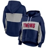 Fanatics Branded Navy Minnesota Twins Filled Stat Sheet Pullover Hoodie In Navy