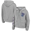 WEAR BY ERIN ANDREWS WEAR BY ERIN ANDREWS grey NEW YORK METS FULL-ZIP HOODIE