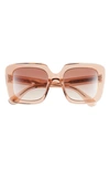 Oliver Peoples Women's Franca 52mm Oversized Sunglasses In Rose