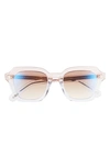 Oliver Peoples Kienna Mirrored Acetate Square Sunglasses In Tan