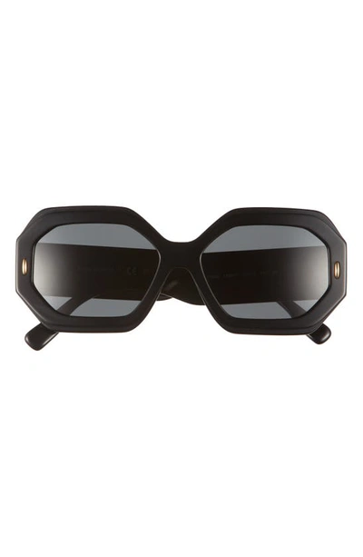 Tory Burch Women's Miller 55mm Geometric Sunglasses In Black