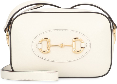 Gucci Small Horsebit 1955 Shoulder Bag In White