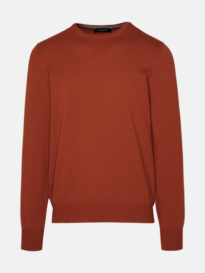 Gran Sasso Brick Cashmere Sweater In Orange