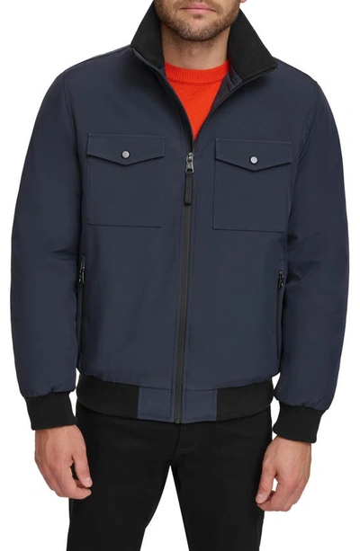 CALVIN KLEIN CALVIN KLEIN WATER RESISTANT FLEXTECH STRETCH BOMBER JACKET