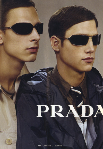 Pre-owned Prada Ss2004 Ant Eye Sunglasses In Black