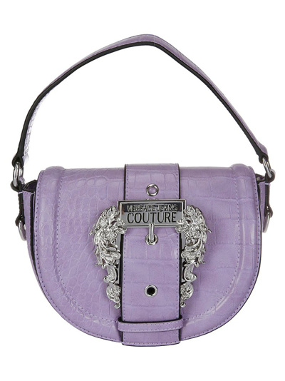 Versace Jeans Couture Embossed Baroque In Purple