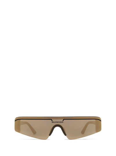 Balenciaga Eyewear Ski Rectangular Frame Sunglasses In Brown