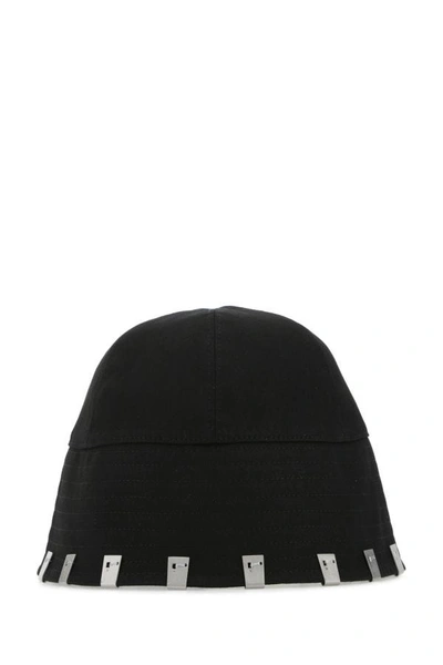 Alyx Lightercap Branded Cotton Bucket Hat In Black