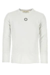 Alyx Ribbed Crew-neck Long-sleeve Featuring Nylon Inserts In White