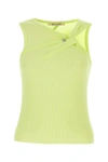 ALYX ALYX WOMAN FLUO YELLOW COTTON T-TOP