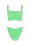 Hunza G Fluo Green Stretch Nylon Xandra Bikini