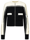 Palm Angels Wool Sweater With Contrast Trim And Side Pockets In Black