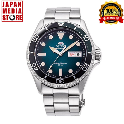 Pre-owned Orient Sports Rn-aa0811e Blue Automatic Mechanical Diver 200m Men Watch Japan