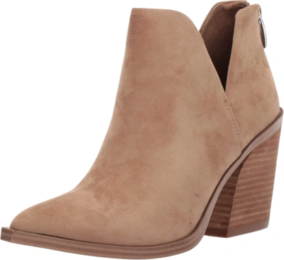 Pre-owned Steve Madden Women's Alyse Fashion Boot In Tan Suede