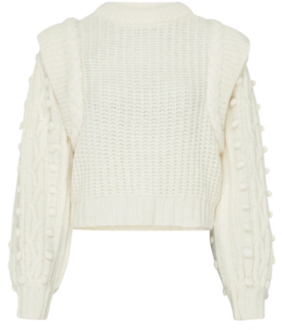 Pre-owned Farm Rio Off-white Braided Sweater Off-white