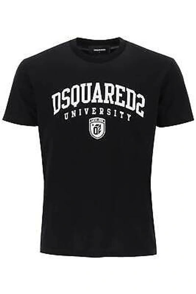 Pre-owned Dsquared2 T-shirt  Men Size L S74gd1166s23009 900 Black