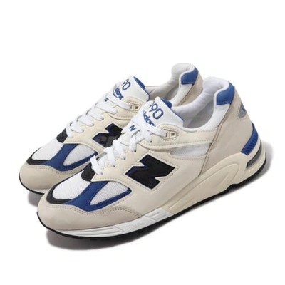 Pre-owned New Balance Balance X Teddy Santis 990 V2 Nb Made In Usa Beige Blue Men Casual M990wb2-d