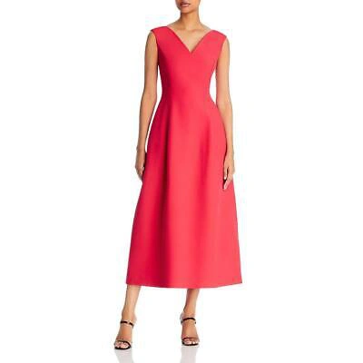 Pre-owned Lafayette 148 York Womens Knit Sleeveless Summer Maxi Dress Bhfo 2888 In Vibrant Coral