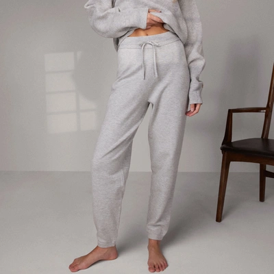Lunya Cozy Cotton Silk Relaxed Jogger In Mellow Grey Heather