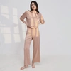 Lunya Washable Silk High-rise Pant Set In Otium Tan