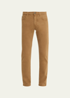 Loro Piana Men's Straight Leg 5-pocket Pants In Highlander Camel