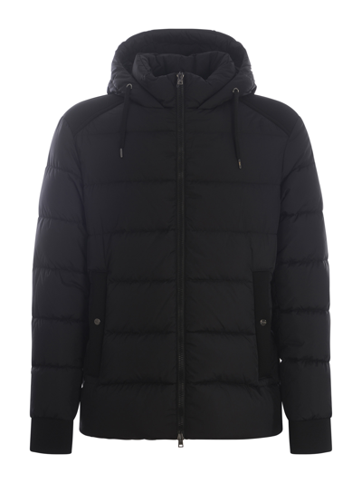 Herno Down Jacket  In Nylon In Black