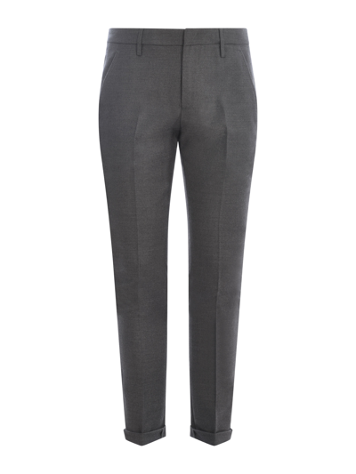 Dondup Gray Mens Trousers In Grigio Chiaro