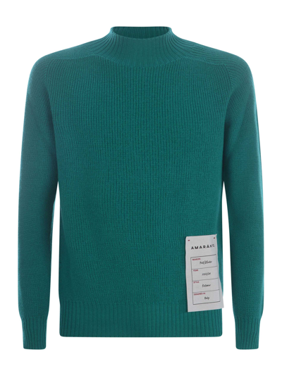 Amaranto Sweater  In Aqua Green