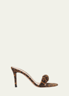 Gianvito Rossi Bijoux 85 Leopard-print Leather Mules In Almond Leopard Pr