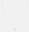 Mateo 14kt Gold La Barre Necklace With Diamonds In Gold