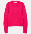 MARANT ETOILE JAKE CABLE-KNIT WOOL-BLEND SWEATER