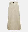 BRUNELLO CUCINELLI DENIM MIDI SKIRT