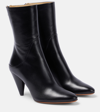 PROENZA SCHOULER CONE LEATHER ANKLE BOOTS