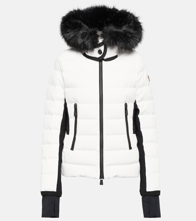 Moncler Grenoble Lamoura Faux Fur Hooded Jacket In Multicolore